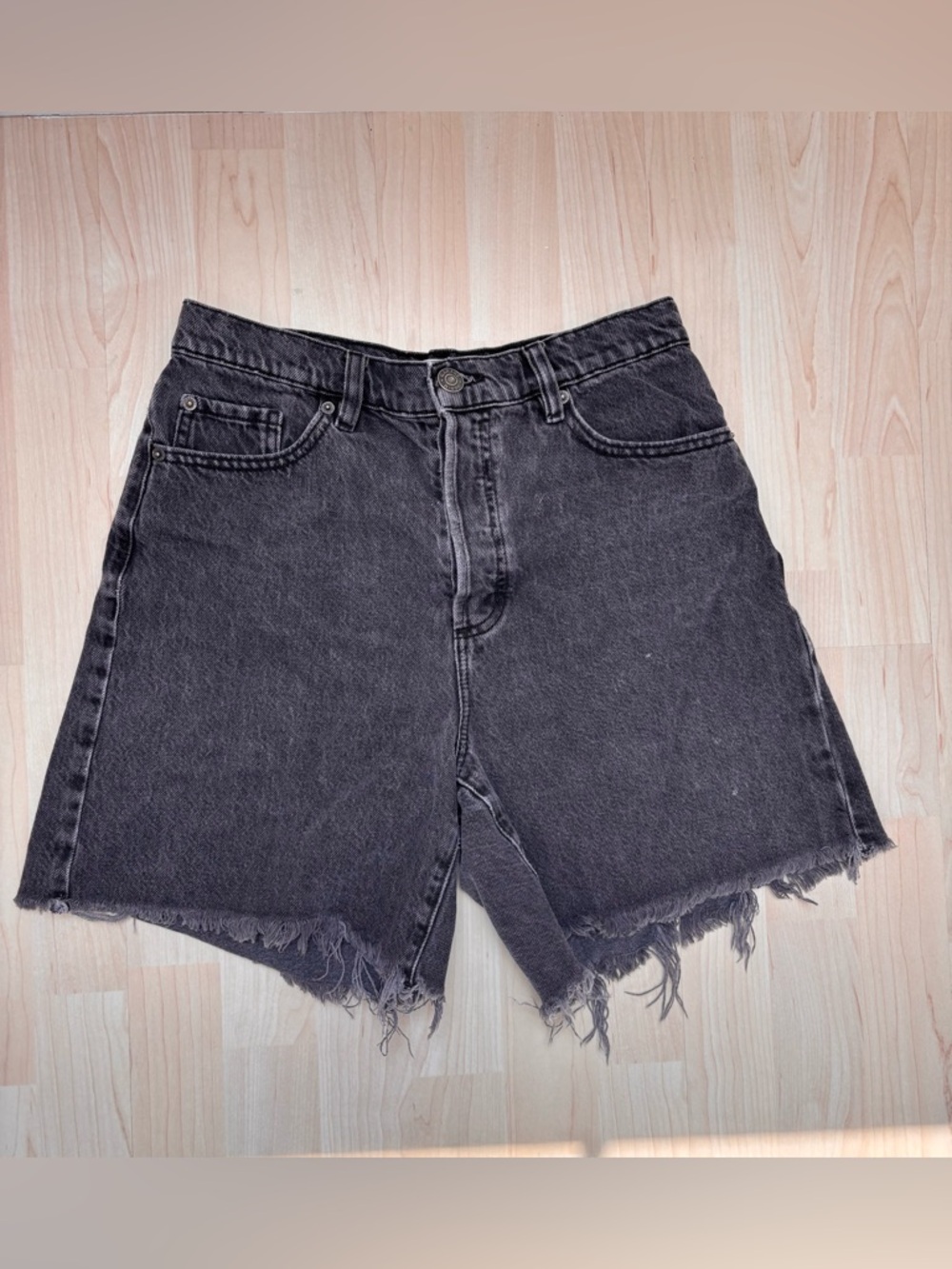 Garage Denim Black Jorts